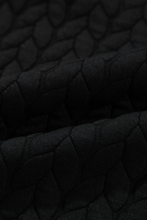 Texture Round Neck Long Sleeve Sweatshirt